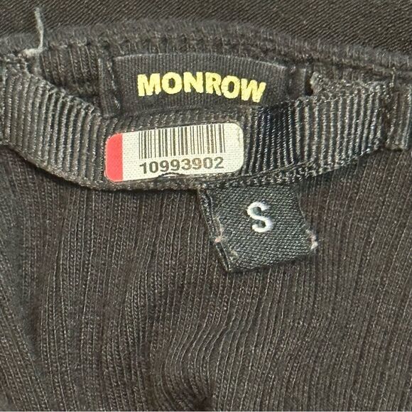 MONROW Women’s Black Button Tank Jumpsuit sz S - Picture 9 of 9